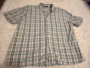 Regatta Sport Men's Short Sleeve Plaid Button-Down Shirt